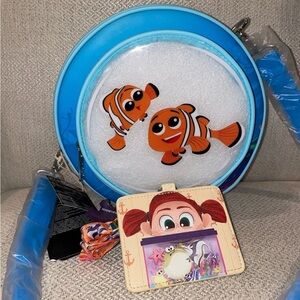 NEW Loungefly Finding Nemo 20th Anniversary Bubble Pocket Crossbody Bag